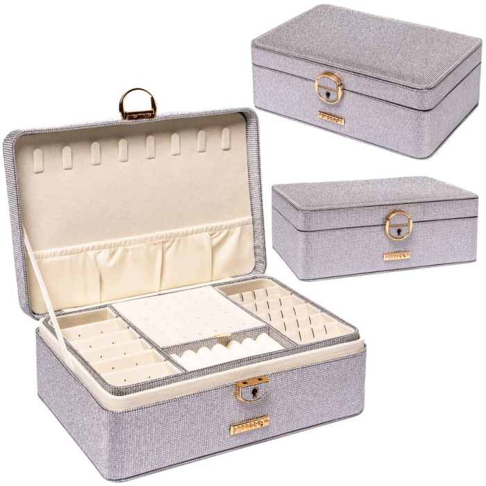 Cutie gri, elegantă, cu zăvor și cheie - Peterson PTR-PTN SZK-08-3118 GREY [1]