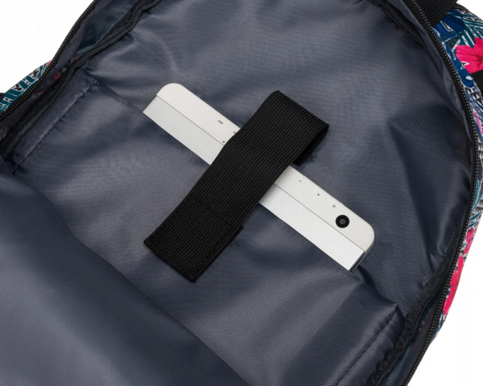 Rucsac pentru școală sport cu model de plante cu buzunar frontal - Peterson PTR-PTN 79907-8306 PRINT [9]