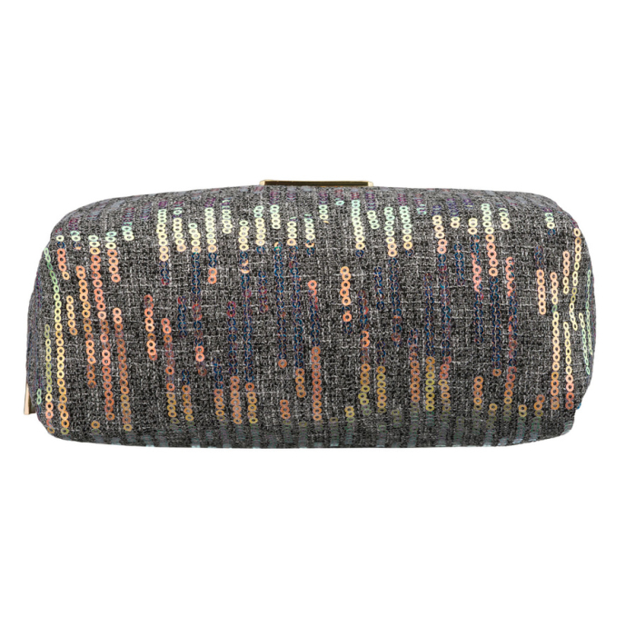 Geantă cosmetică neagră din poliester decorată cu paiete, închidere cu fermoar - Peterson PTR-PTN KOS-DA-19-3576 B [8]