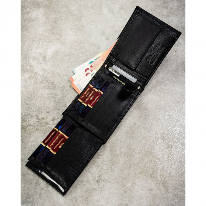 Portofel din piele naturala pentru barbati Peterson PTR-PTN N992-DOT-9578 BL [7]