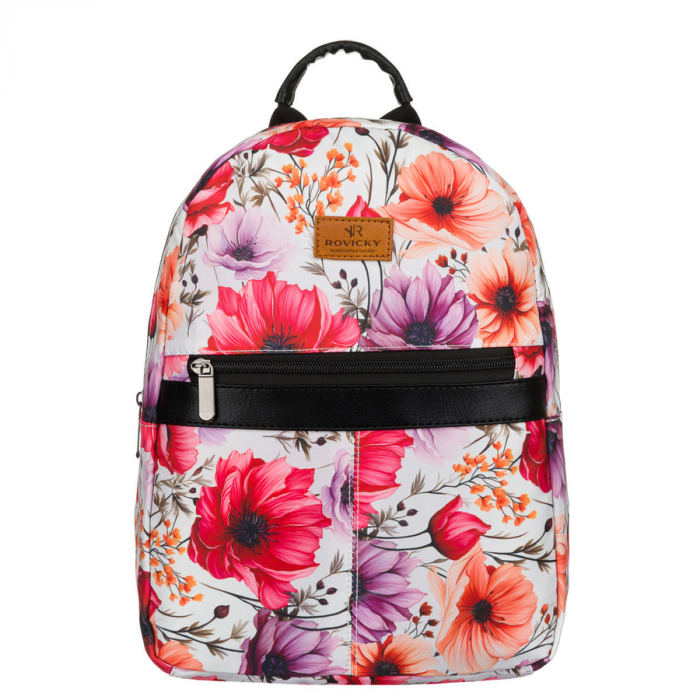 Rucsac de damă cu imprimeu floral multicolor și bretele reglabile - Rovicky PTR-R-PL15601-8916 11 [2]