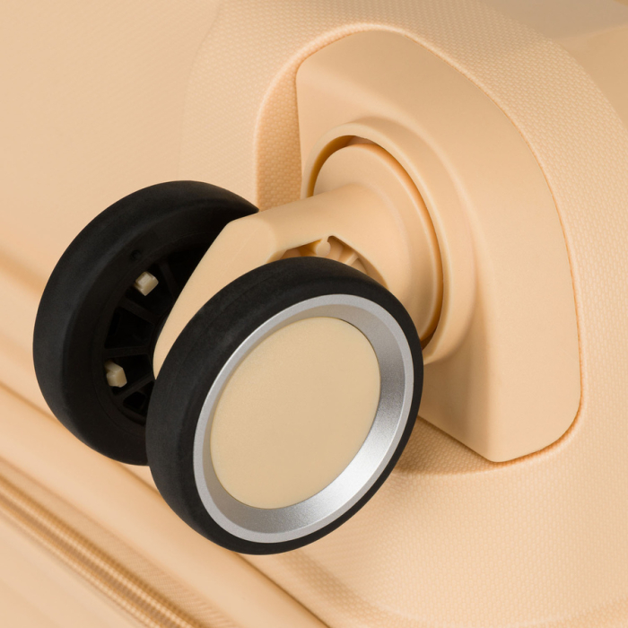 Valiză bej din polipropilenă cu mâner telescopic extensibil și încuietoare cu combinație - Peterson PTR-PTN HPP-01-W-M-1853 [16]