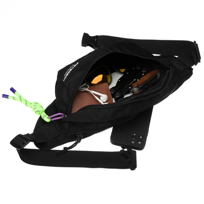 Geantă sport, tip borseta încăpătoare, neagră, din poliester - Peterson PTR-PTN SWY-02-6980 BLAC [6]