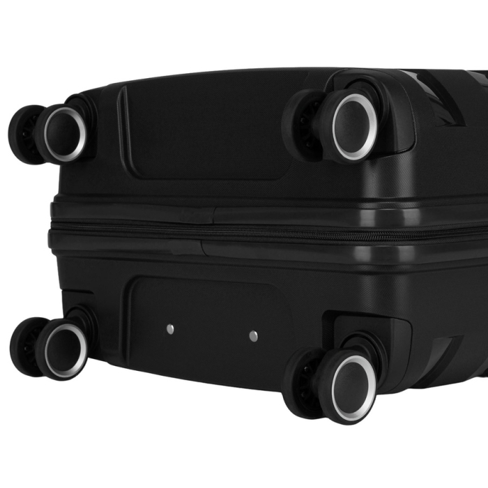 Valiză mare din polipropilenă, neagră, cu roți pivotante și încuietoare cu combinație - Peterson PTR-PTN HPP-01-W-L-1785 [19]