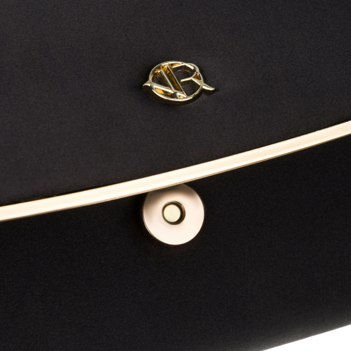 Geantă de damă neagră, elegantă, din material sintetic, cu buzunar interior - Rovicky PTR-R-XS028-3-0658 BLACK [5]