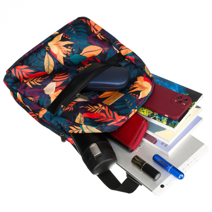 Rucsac de oraș pentru femei cu bretele reglabile, decorat cu un model floral - Rovicky PTR-R-PL15601-8930 13 [9]