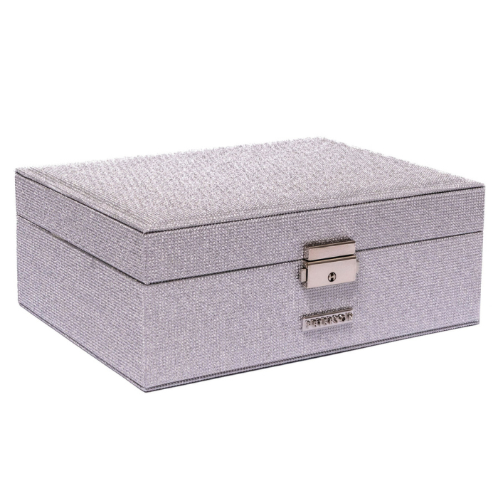 Cutie de bijuterii din argint cu cheie și zăvor - Peterson PTR-PTN SZK-11-5943 SILV [4]