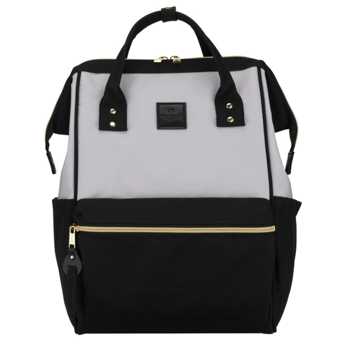 Rucsac de damă din poliester gri și negru, perfect pentru bagaj de mână - Peterson PTR-PTN ALFA BL-BL [4]