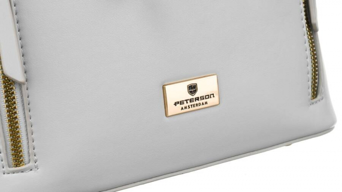 Rucsac elegant de dama din piele ecologica - Peterson PTR-PTN L61409-0289 GRA [4]