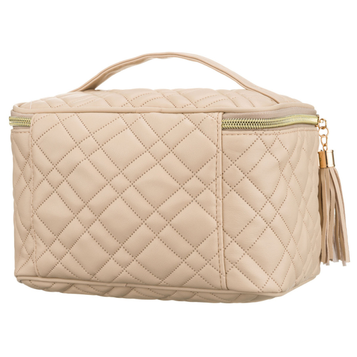 Geantă cosmetică bej cu un singur compartiment, din material sintetic și închidere cu fermoar - Peterson PTR-PTN KOS-DA-11-3224 B [3]