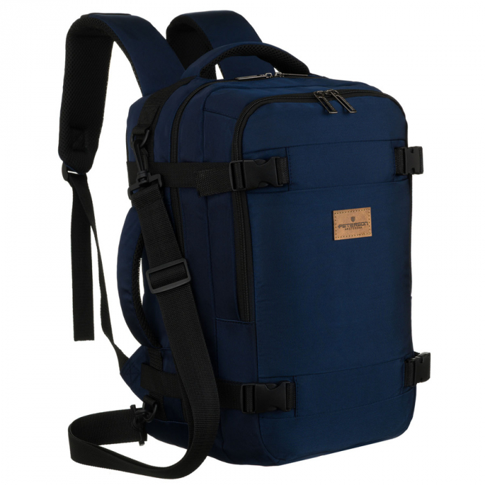 Rucsac de călătorie bleumarin cu două compartimente și închidere cu fermoar - Peterson PTR-PTN BIELIK-6507 NAVY [1]