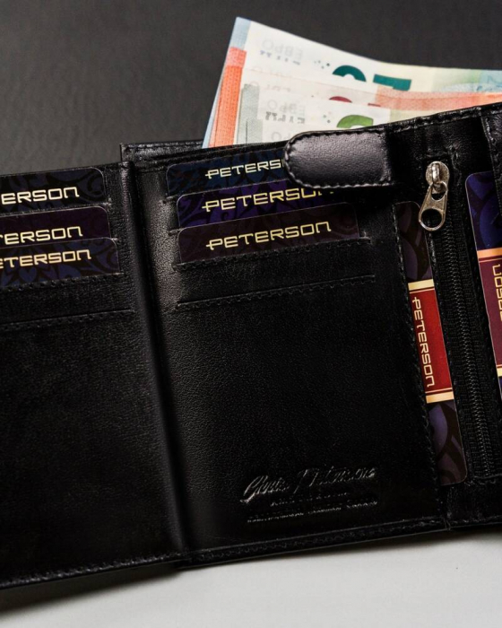 Portofel barbati din piele naturala Peterson PTR-PTN 324-PR 2-1-1 BL [10]