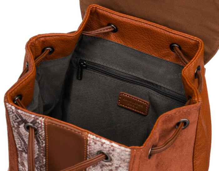 Rucsac de damă din piele ecologică cu clapă - David Jones PTR-6885-2 COG [6]