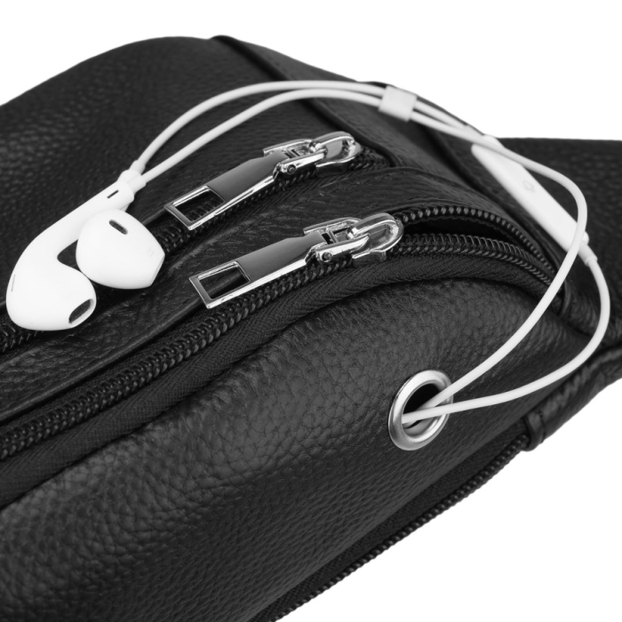 Borsetă bărbătească neagră din piele naturală, cu o singură compartimentare - Rovicky PTR-R-ST7-06-7625-BLACK [6]