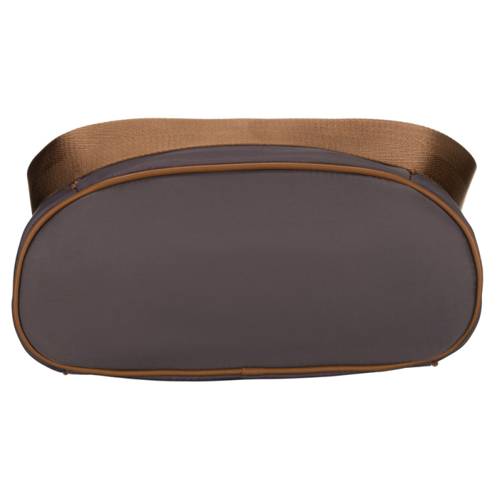 Rucsac gri de damă din nailon și piele ecologică cu curea detașabilă, compartiment unic - Peterson PTR-PTN JN-12-0238 GRAY [22]