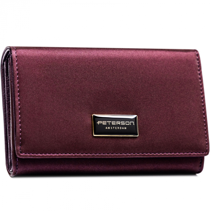 Portofel din piele pentru femei Peterson PTR-PTN PS112-HNL PURPLE [2]