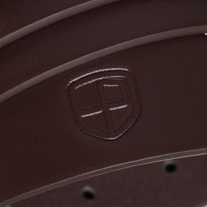 Curea de damă îngustă, maro, din piele ecologică - Peterson PTR-PTN STU-19G1 [3]