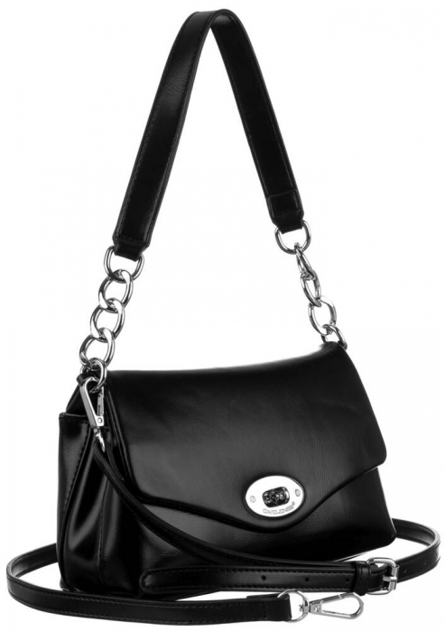 Geanta messenger de dama mica din piele ecologica - David Jones PTR-CM6439-5899 BL [1]