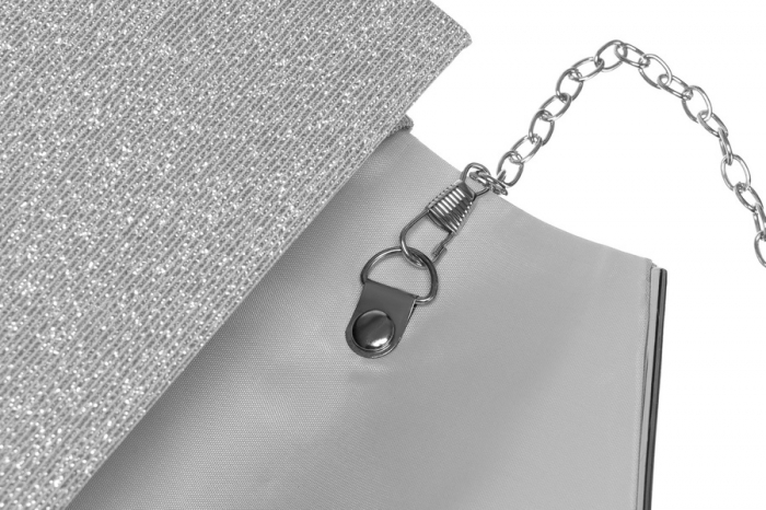 Geantă clutch damă cu sclipici - Rovicky PTR-R-XS014-8627 SIL [7]