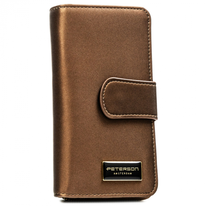 Portofel din piele pentru femei Peterson PTR-PTN PS116-HNL BROWN [2]