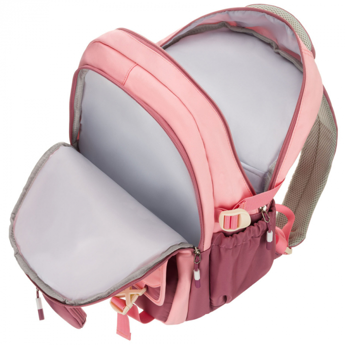 Rucsac școlar spațios din poliester roz, cu bretele reglabile - Peterson PTR-PTN 8610-1327 PINK [7]
