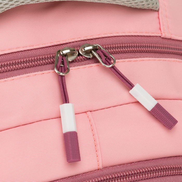 Rucsac școlar spațios din poliester roz, cu bretele reglabile - Peterson PTR-PTN 8610-1327 PINK [15]