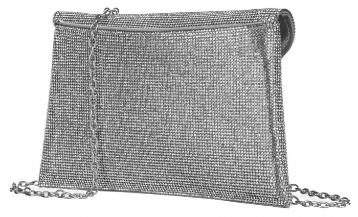 Geantă clutch de damă elegantă pe lant - Peterson PTR-PTN XS101-8719 SIL [3]
