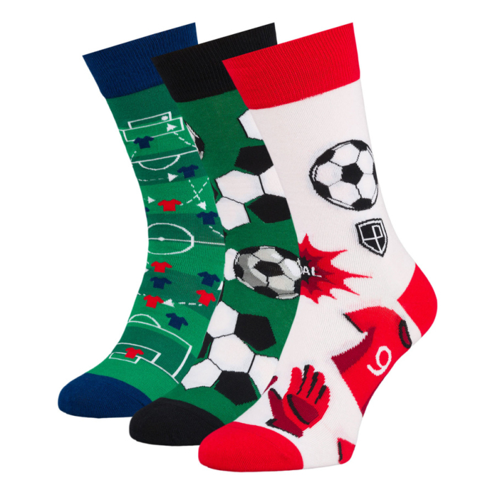 Set de șosete bărbătești cu motiv de fotbal, mărimile 38-44 - Peterson PTR-PTN SML-S3W-FB-38-44 [6]