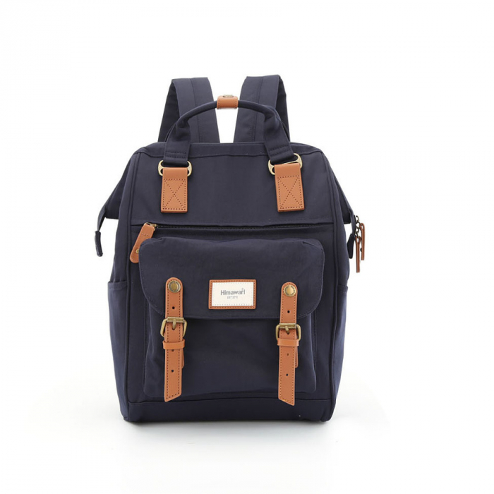 Rucsac încăpător din poliester impermeabil într -o culoare albastru bleumarin cu buzunar laptop - Himawari PTR-9018-06 [1]