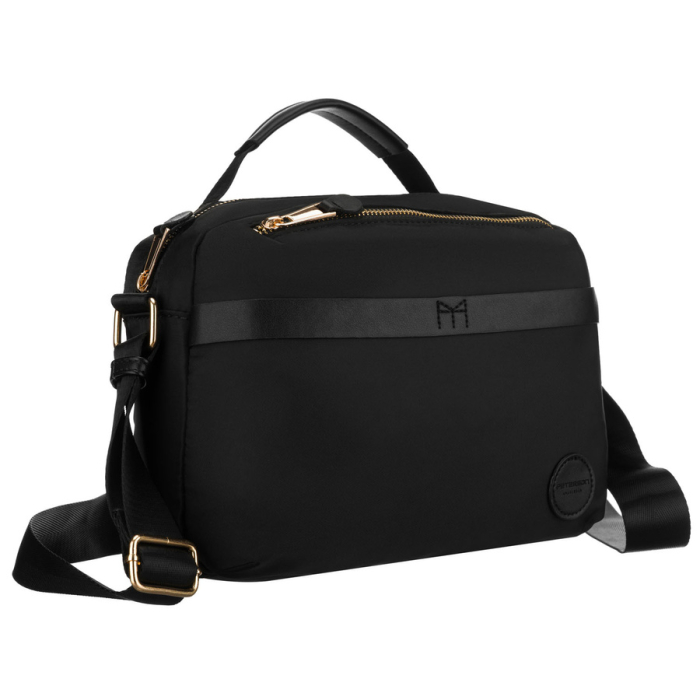Geantă de damă din nylon negru, cu un singur compartiment, închidere cu fermoar - Peterson PTR-PTN JN-13-0252 BLACK [1]