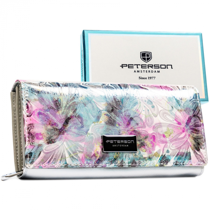 Portofel dama din piele naturala Peterson PTR-PTN PX20-1-NPK PINK [2]