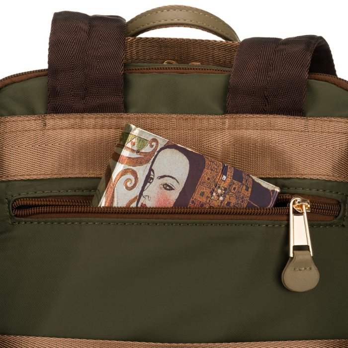 Rucsac de damă verde din nailon cu închidere cu fermoar - Peterson PTR-PTN JN-08-0023 GREEN [13]