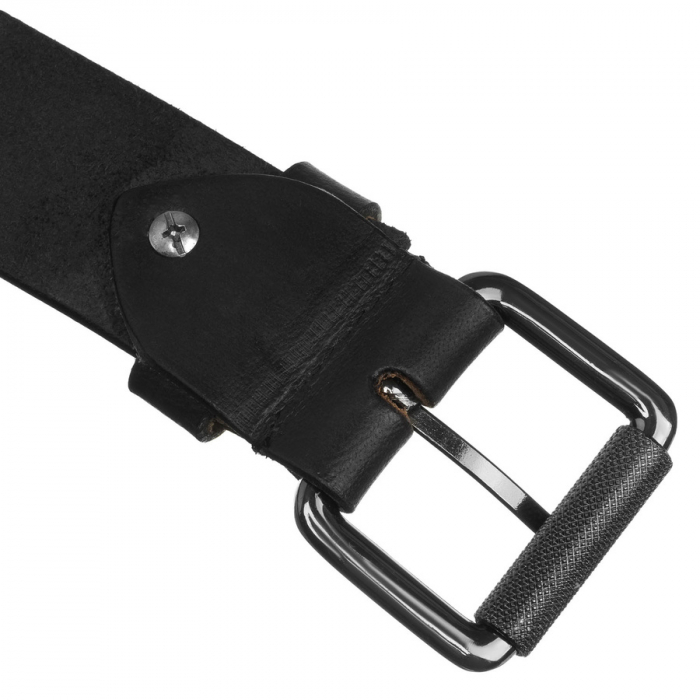 Curea bărbătească din piele neagră cu cataramă tradițională - Peterson PTR-PTN LTP-BUF-85 BLACK [4]