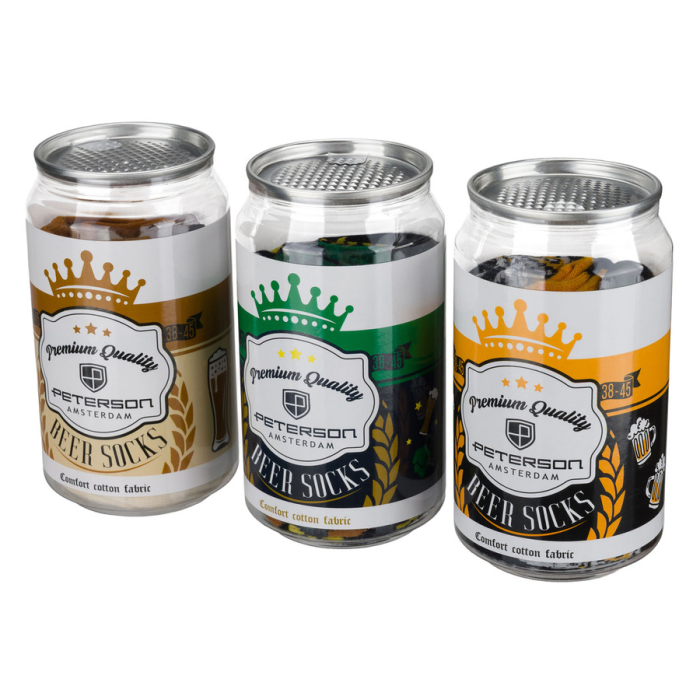 Set de șosete bărbătești cu diverse modele de bere, mărimi 38-45 - Peterson PTR-PTN SML-S3W-BE-38-44 [7]