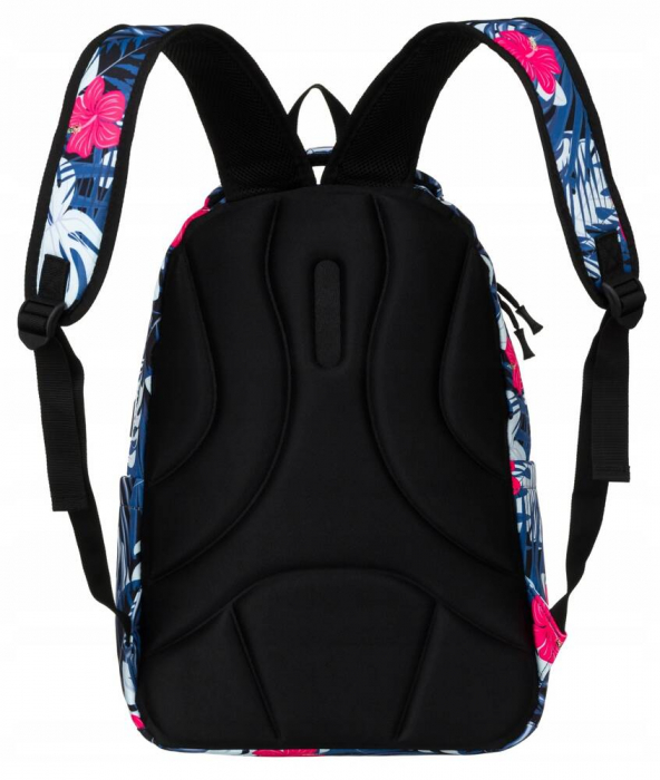 Rucsac pentru scoala din poliester cu model de plante cu un buzunar frontal mare - Peterson PTR-PTN 77711-6623 PRT-1 [4]