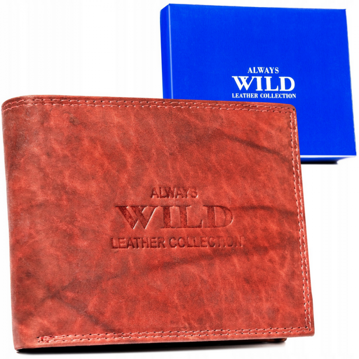 Portofel barbati din piele naturala Always Wild PTR-AW-N5-MAL-0271 R.BRO [13]