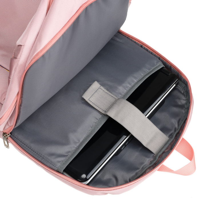 Rucsac roz, urban și spațios din nailon, cu compartiment pentru laptop - Peterson PTR-PTN 24400-6911 PINK [10]