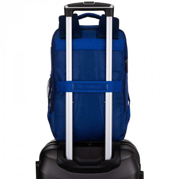 Rucsac bleumarin din poliester cu bretele de umăr respirabile - Peterson PTR-PTN BOCIAN-6453 NAVY [6]