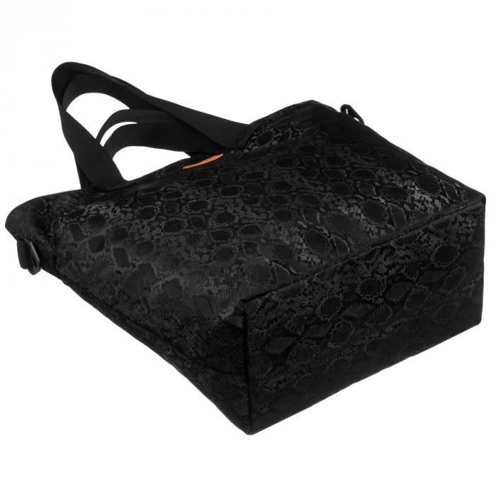 Geantă mare de damă, neagră, din poliester, cu mânere și curea reglabilă - Rovicky PTR-R-TZ15605-2455 BLACK [9]