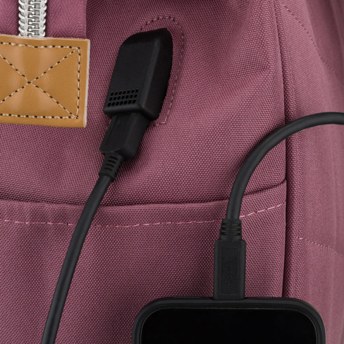 Rucsac mov pentru femei din poliester, cu spațiu pentru laptop și port USB - Peterson PTR-PTN BETA PURPLE [14]