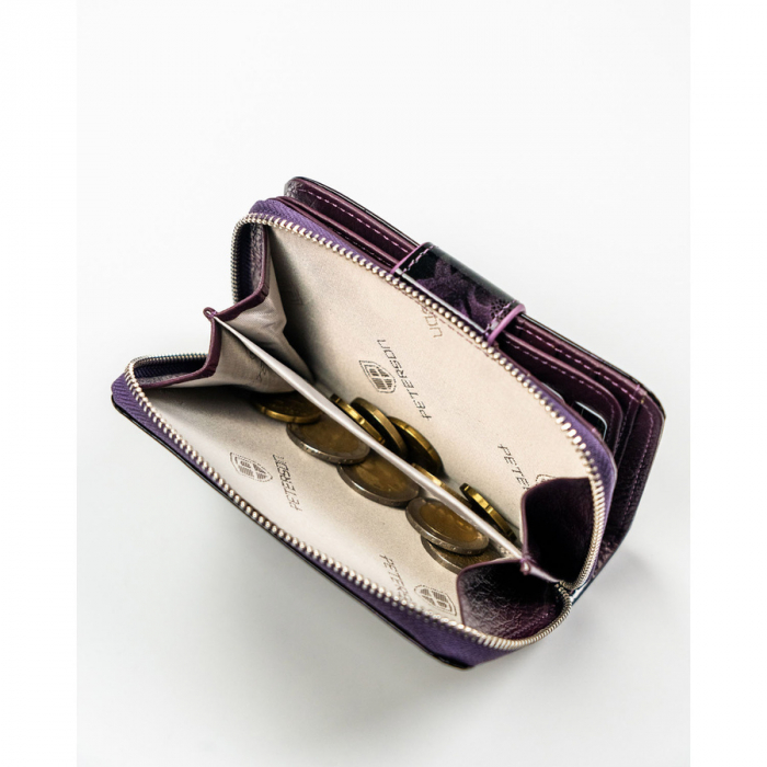 Portofel dama din piele naturala Peterson PTR-PTN PS115-FDS PURPLE [9]