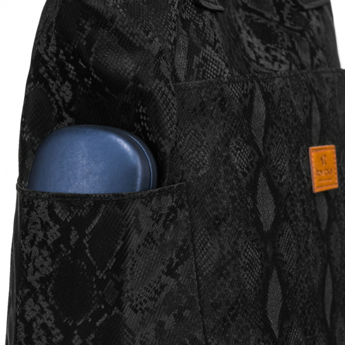 Geantă de damă neagră din poliester cu mânere confortabile - Rovicky PTR-R-TZ-01-2387 BLACK W [7]