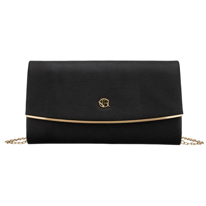 Geantă de damă neagră, elegantă, din material sintetic - Rovicky R-XS028-2-0627 BLACK [2]