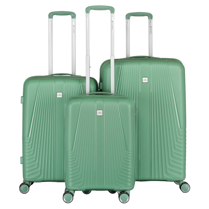 Set de valize de călătorie din plastic ABS verde - Peterson PTR-PTN PP-09-SET3-1471 [1]