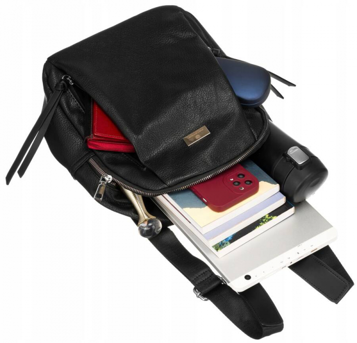 Rucsac elegant de dama din piele ecologica - Peterson PTR-PTN PL-6727 BL [8]