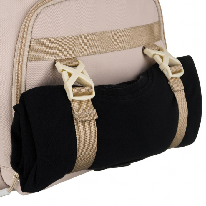 Rucsac școlar bej, la modă, din poliester, cu bretele reglabile - Peterson PTR-PTN 8594-1389 BEIGE [19]