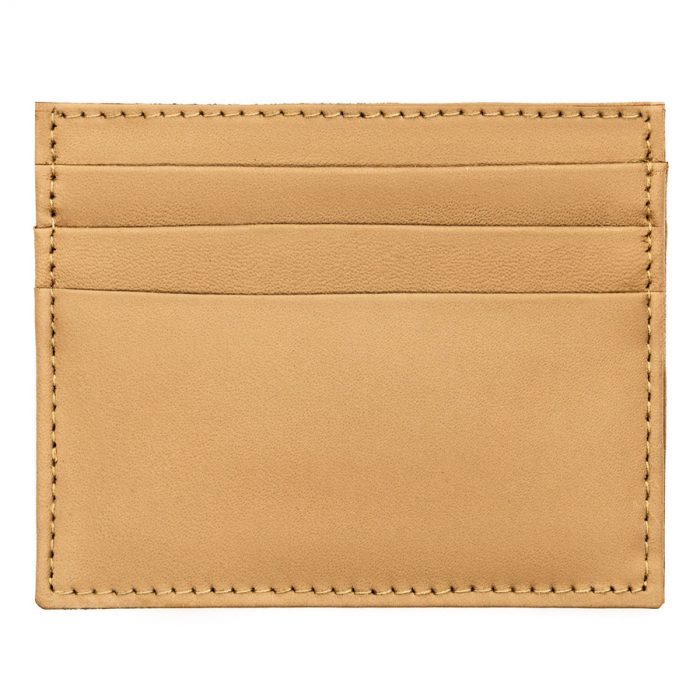 Husa eleganta pentru carduri din piele naturala de culoare bej PTR-CC323-ACL-7109 L.BEI [1]