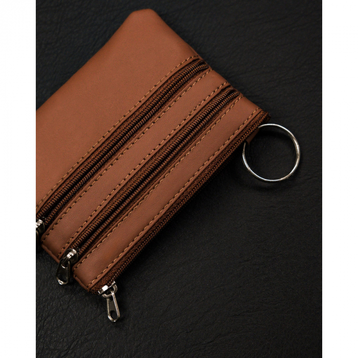 Husa pentru chei din piele de culoare maro deschis PTR-34800-ACL-1190 TAN&F [4]