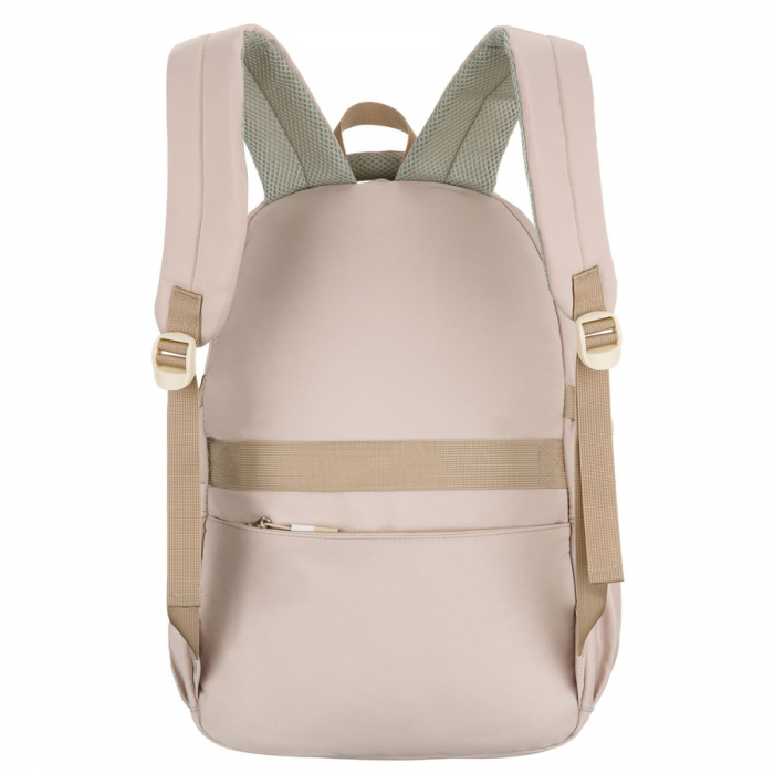 Rucsac școlar bej, la modă, din poliester, cu bretele reglabile - Peterson PTR-PTN 8594-1389 BEIGE [5]