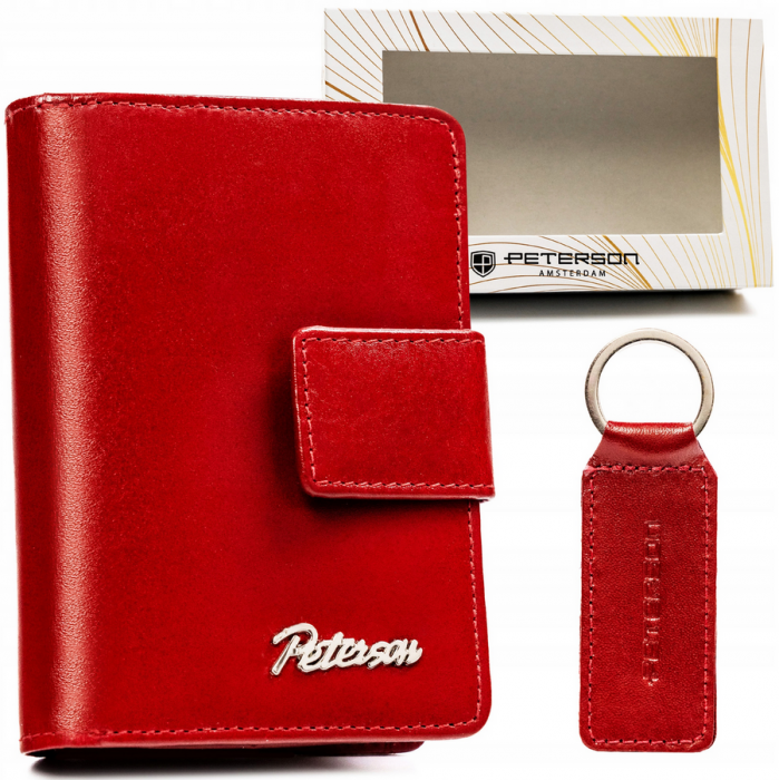 Set cadou portofel din piele și breloc de damă - Peterson PTR-PTN SET-D-65-KCS-251 [1]